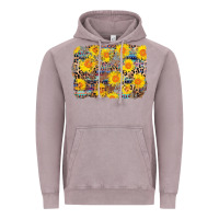 Vintage Zinc aztec sunflower leopard background Vintage Hoodie - AdoDesignShop