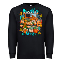 Black Thankful Blessed Premium Sweatshirt - texasbilliewilder
