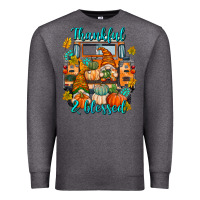 Charcoal Heather Thankful Blessed Premium Sweatshirt - texasbilliewilder