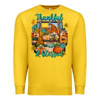Lemon Thankful Blessed Premium Sweatshirt - texasbilliewilder