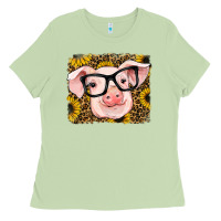 Matcha sunflowers pig Ladies Tee - RanaPortraitStore