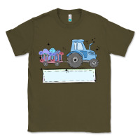 Army Green easter tractor boy Classic Tee - MaliasSmallBusiness