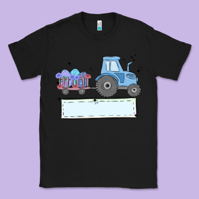 Easter Tractor Boy Classic Tee Designed By Maliassmallbusiness