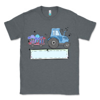 Charcoal Heather easter tractor boy Classic Tee - MaliasSmallBusiness