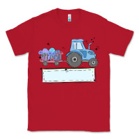 Red easter tractor boy Classic Tee - MaliasSmallBusiness