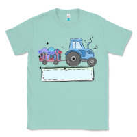 Seafoam easter tractor boy Classic Tee - MaliasSmallBusiness