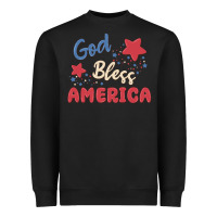 Black god bless america Heavyweight Sweatshirt - MaliasSmallBusiness