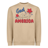 Mushroom god bless america Heavyweight Sweatshirt - MaliasSmallBusiness