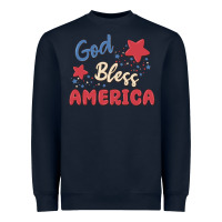 Navy god bless america Heavyweight Sweatshirt - MaliasSmallBusiness