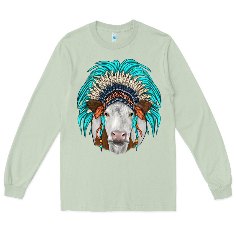 Simmental Indian Headdress Long Sleeve Tee by JahusDesignShop | Teevron