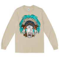 Mushroom simmental indian headdress Long Sleeve Tee - JahusDesignShop