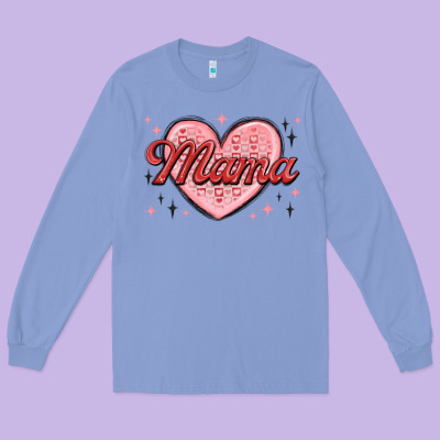 Mama Valentines Long Sleeve Tee Designed By Maliassmallbusiness