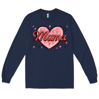 Navy mama valentines Long Sleeve Tee - MaliasSmallBusiness
