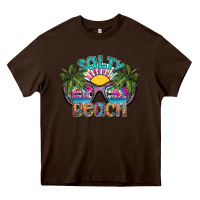 Chocolate Brown salty beach Heavy Core Tee - SublimationCraftShop
