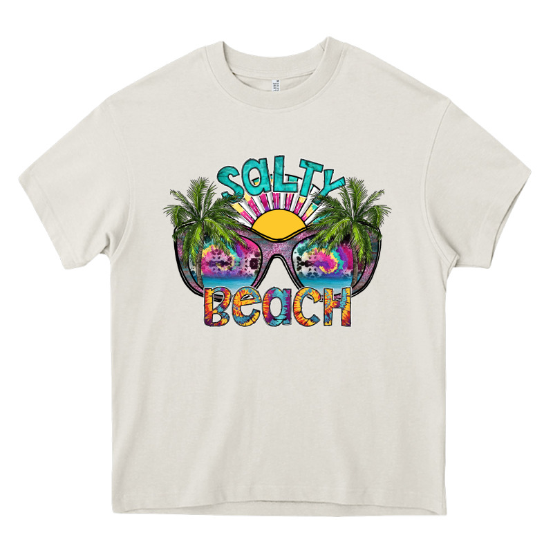 Salty Beach Heavy Core Tee by SublimationCraftShop | Teevron