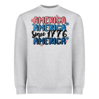 Heather Grey america since 1776 Heavyweight Sweatshirt - MaliasSmallBusiness