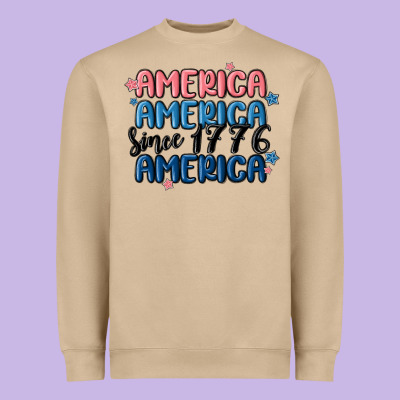 America Since 1776 Heavyweight Sweatshirt Designed By Maliassmallbusiness