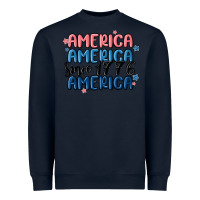 Navy america since 1776 Heavyweight Sweatshirt - MaliasSmallBusiness