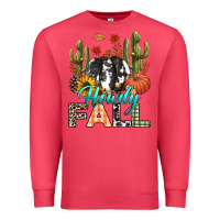Cardinal Howdy Fall Premium Sweatshirt - texasbilliewilder