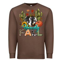 Chestnut Howdy Fall Premium Sweatshirt - texasbilliewilder