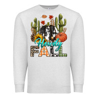 Oatmeal Heather Howdy Fall Premium Sweatshirt - texasbilliewilder