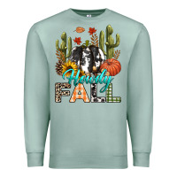 Seafoam Howdy Fall Premium Sweatshirt - texasbilliewilder