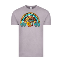 Vintage Zinc cowboy boots and hat rainbow Vintage Tee - AdoDesignShop