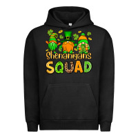 Pigment Black St. Patrick's Shenanigans squad gnomies Urban Hoodie - OliviaCreatesArt