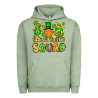 Pigment Oil Green St. Patrick's Shenanigans squad gnomies Urban Hoodie - OliviaCreatesArt