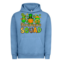 Pigment Pebble Blue St. Patrick's Shenanigans squad gnomies Urban Hoodie - OliviaCreatesArt