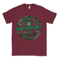 Burgundy prone to shenanigans and malarkey Classic Tee - MaliasSmallBusiness