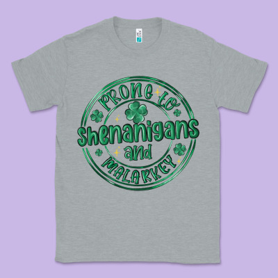 Prone To Shenanigans And Malarkey Classic Tee Designed By Maliassmallbusiness