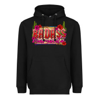 Black Badass Mamacita Heavyweight Hoodie - texasbilliewilder