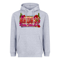 Heather Grey Badass Mamacita Heavyweight Hoodie - texasbilliewilder