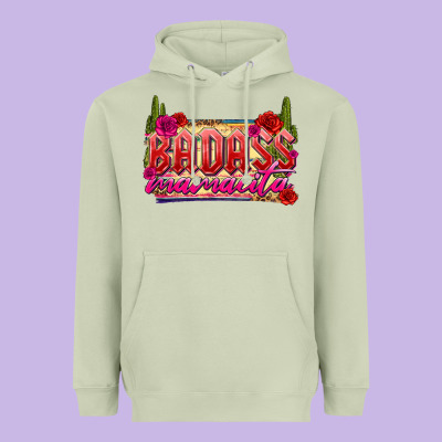 Badass Mamacita Heavyweight Hoodie Designed By Texasbilliewilder