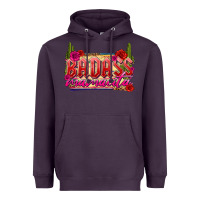 Plum Badass Mamacita Heavyweight Hoodie - texasbilliewilder