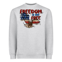 Heather Grey freedom is not free Heavyweight Sweatshirt - MaliasSmallBusiness