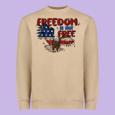 Freedom Is Not Free Heavyweight Sweatshirt Designed By Maliassmallbusiness