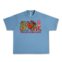 Pebble Blue peace love nutcraker Urban Heavy Tee - AdoDesignShop