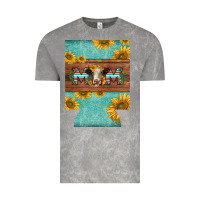 Mom Hereford Cattle Sunflowers On Tooled Leather Regular Can Cooler Vintage Tee | Teevron