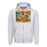 Heather Grey Fall With Baby Goat Zipper Hoodie - LillyAllenDesigns