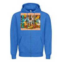True Royal Fall With Baby Goat Zipper Hoodie - LillyAllenDesigns