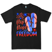 Black flip flops and freedom Premium Tee - HRA Design Shop
