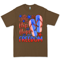 Cacao flip flops and freedom Premium Tee - HRA Design Shop