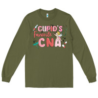 Army Green cupids favorite cna Long Sleeve Tee - MaliasSmallBusiness