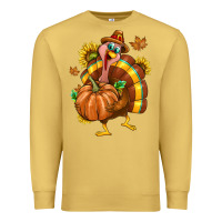 Antique Gold Thanksgiving Turkey Premium Sweatshirt - texasbilliewilder