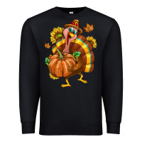 Black Thanksgiving Turkey Premium Sweatshirt - texasbilliewilder