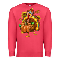 Cardinal Thanksgiving Turkey Premium Sweatshirt - texasbilliewilder