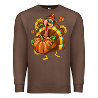 Chestnut Thanksgiving Turkey Premium Sweatshirt - texasbilliewilder