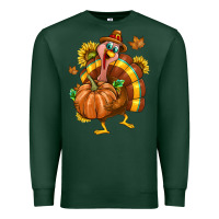Sports Green Thanksgiving Turkey Premium Sweatshirt - texasbilliewilder